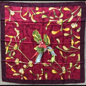 Authentic Hermès scarf Neige d’Antan Detail